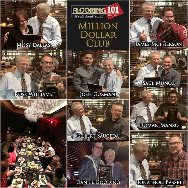 F101_Mil-Dol_Club_2019-ADJUSTED Flooring 101 team | Flooring 101