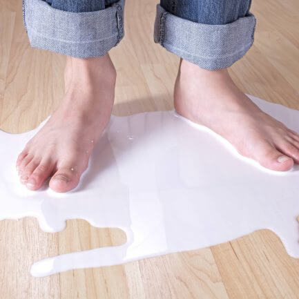Milk spill on vinyl floor | Flooring 101