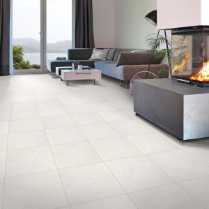 Tile flooring near fireplace | Flooring 101